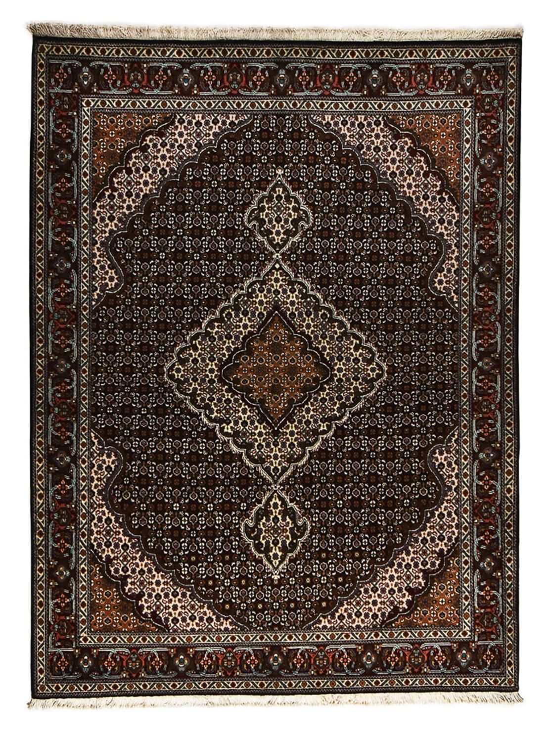 Perzisch tapijt - Tabriz - Royal - 207 x 154 cm - antraciet