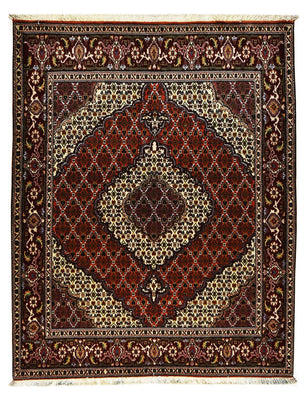 Perzisch tapijt - Tabriz - Royal - 200 x 155 cm - donkerrood