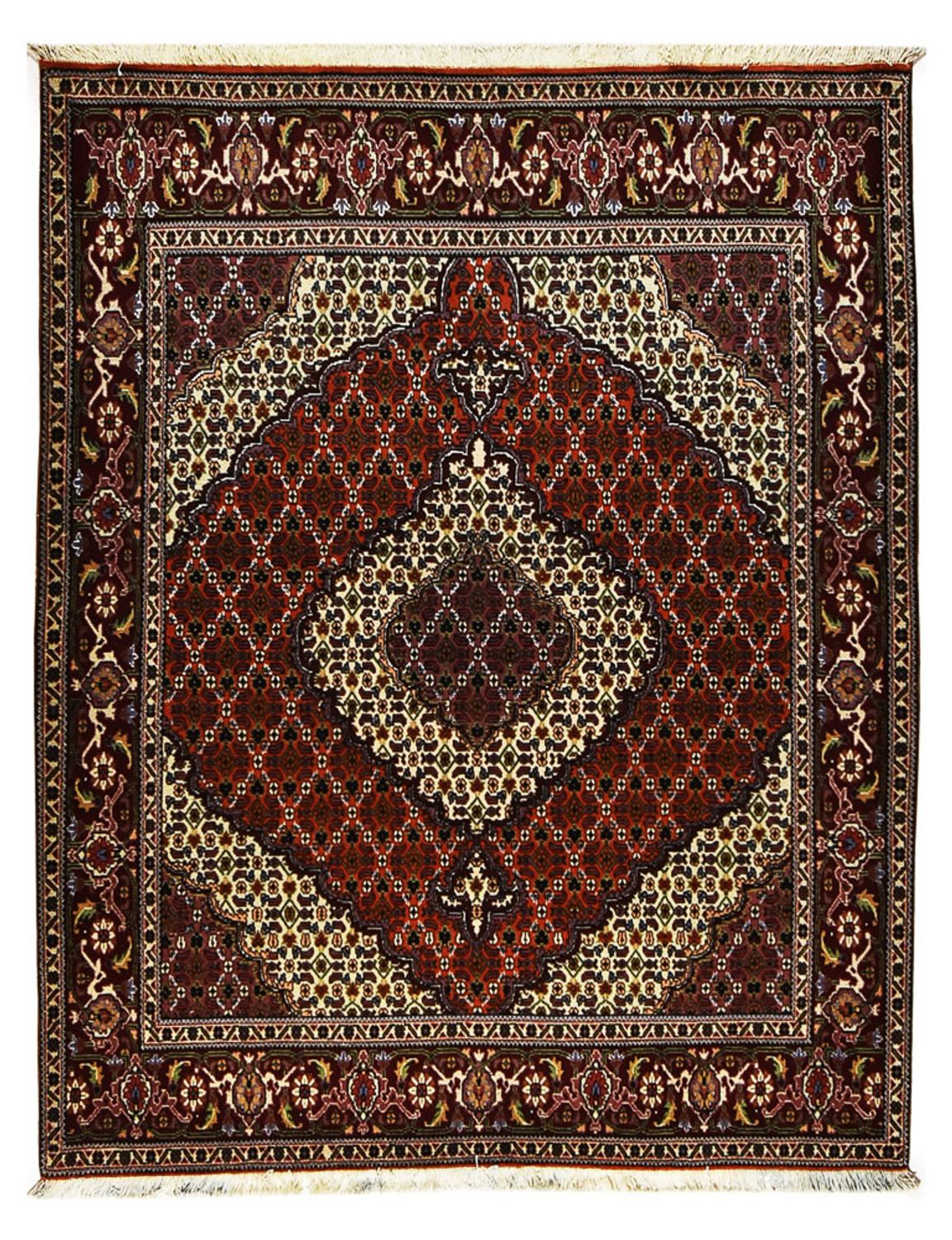 Perzisch tapijt - Tabriz - Royal - 200 x 155 cm - donkerrood