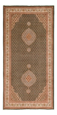Loper Perzisch tapijt - Tabriz - Royal - 404 x 200 cm - zand