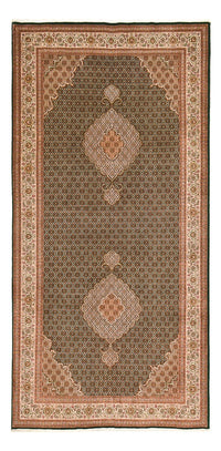 Loper Perzisch tapijt - Tabriz - Royal - 404 x 200 cm - zand