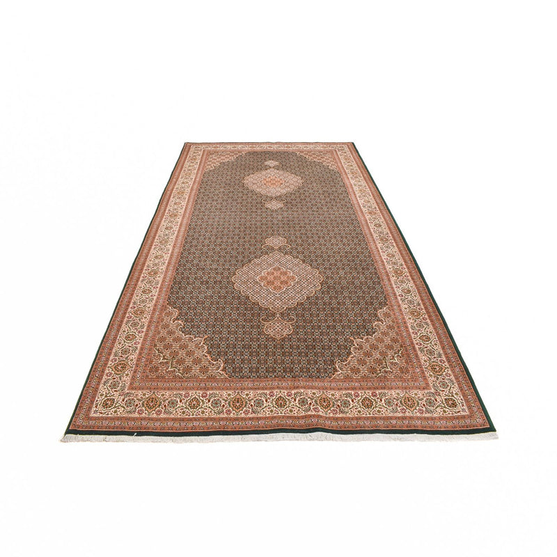 Loper Perzisch tapijt - Tabriz - Royal - 404 x 200 cm - zand