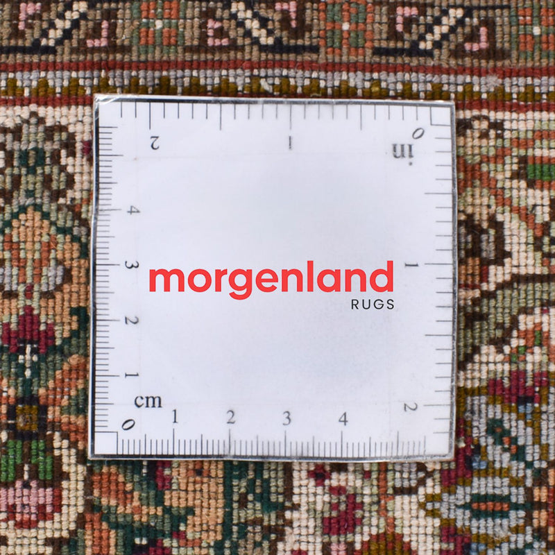 Loper Perzisch tapijt - Tabriz - Royal - 404 x 200 cm - zand