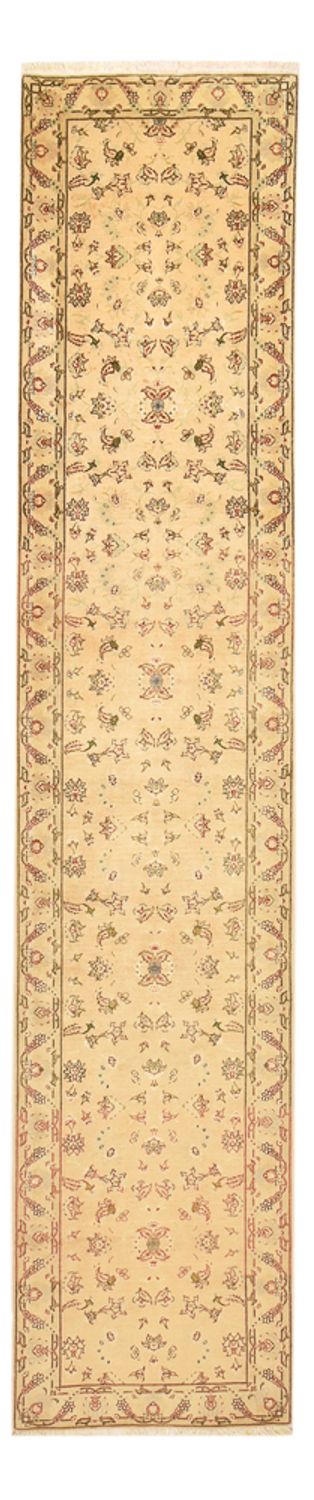 Loper Perzisch tapijt - Tabriz - Royal - 376 x 80 cm - goud