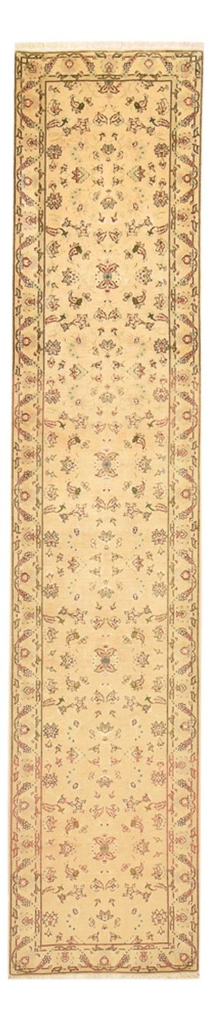 Loper Perzisch tapijt - Tabriz - Royal - 376 x 80 cm - goud
