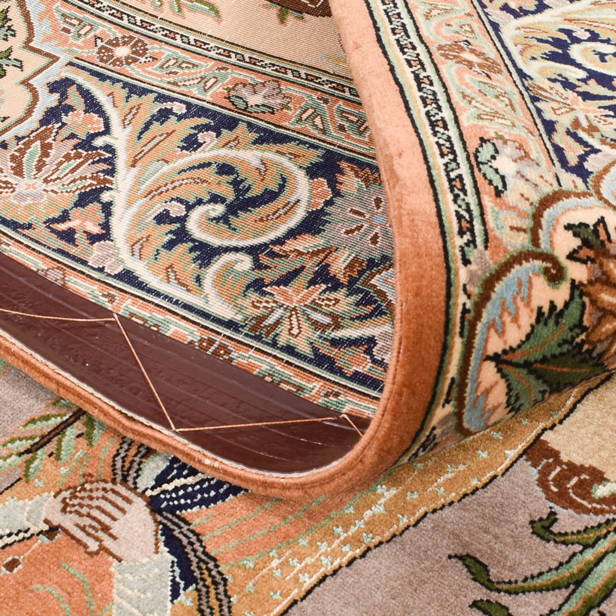 Perzisch tapijt - Ghom - Koninklijk - 220 x 138 cm - veelkleurig