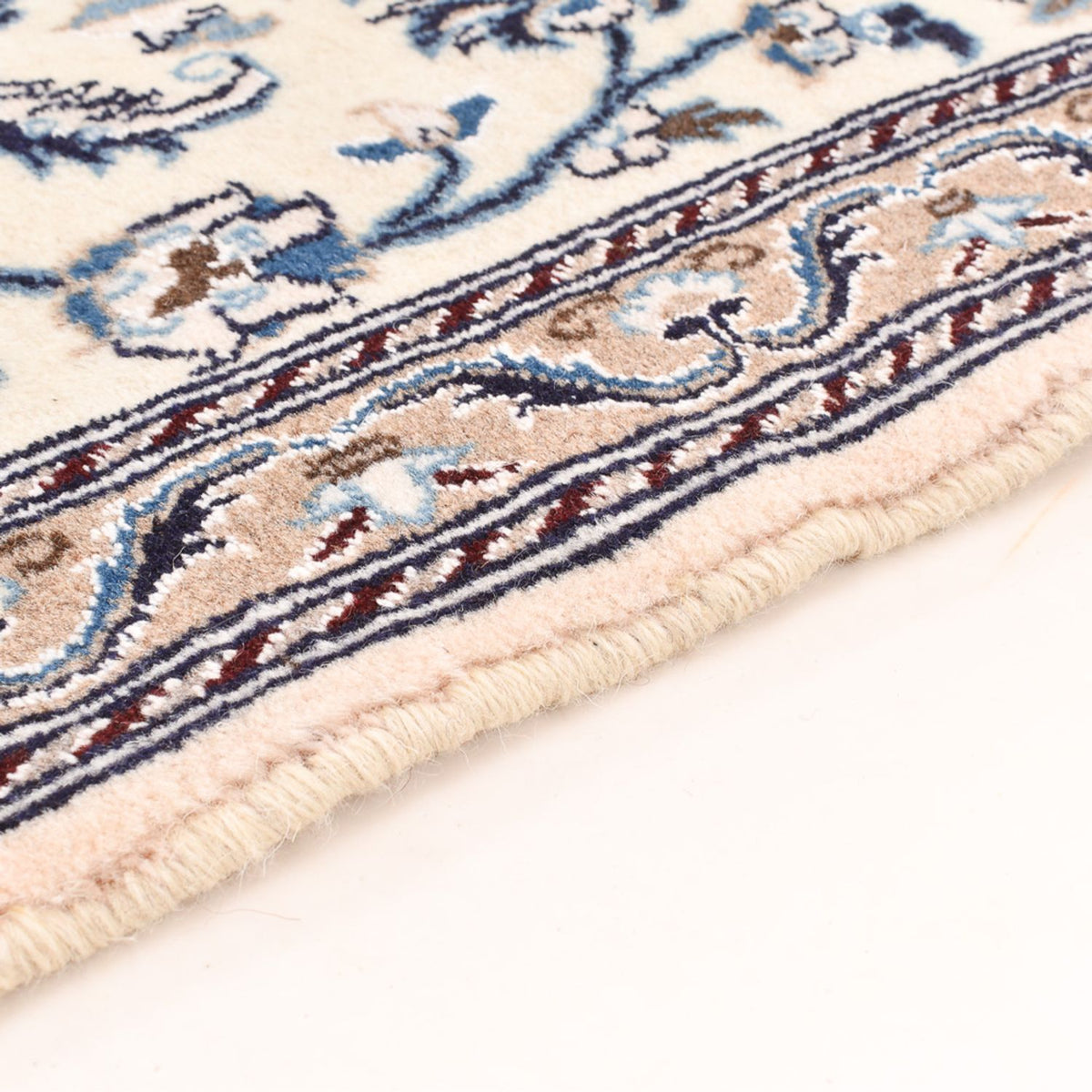 Loper Perzisch tapijt - Nain - Koninklijk - 195 x 60 cm - crème