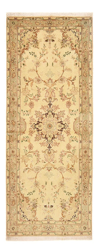 Loper Perzisch tapijt - Tabriz - Royal - 205 x 81 cm - beige