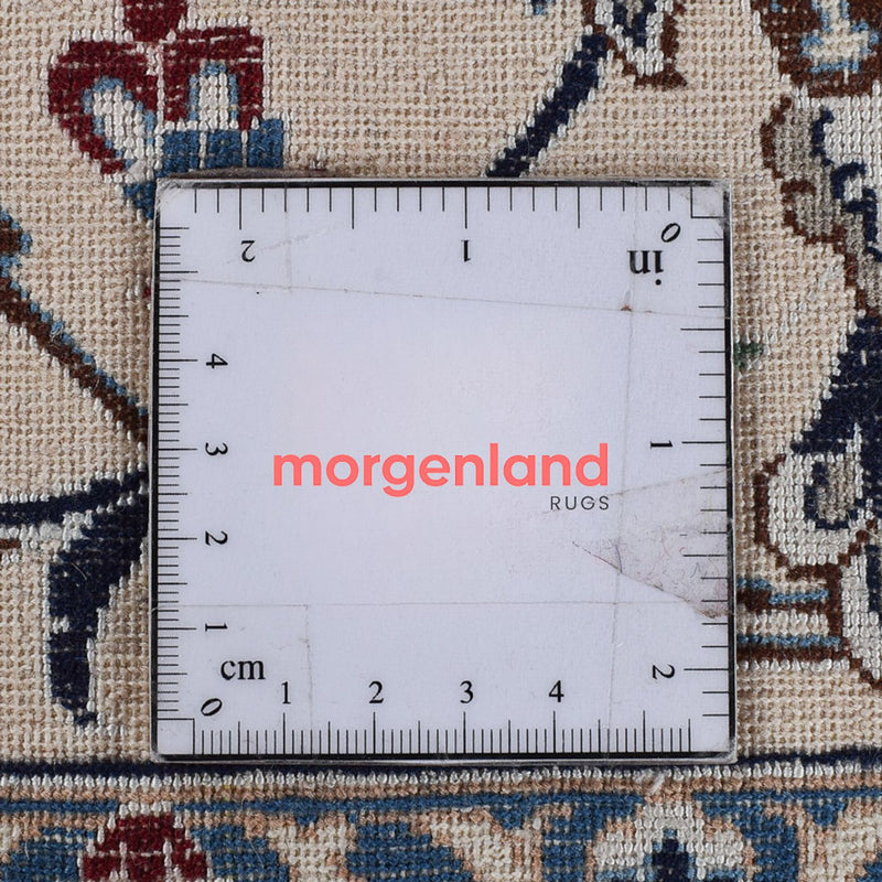 Perzisch tapijt - Nain - Premium vierkant  - 342 x 340 cm - donkerblauw