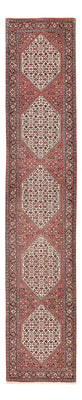 Loper Perzisch tapijt - Bijar - 397 x 80 cm - terracotta