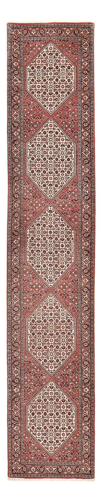 Loper Perzisch tapijt - Bijar - 397 x 80 cm - terracotta