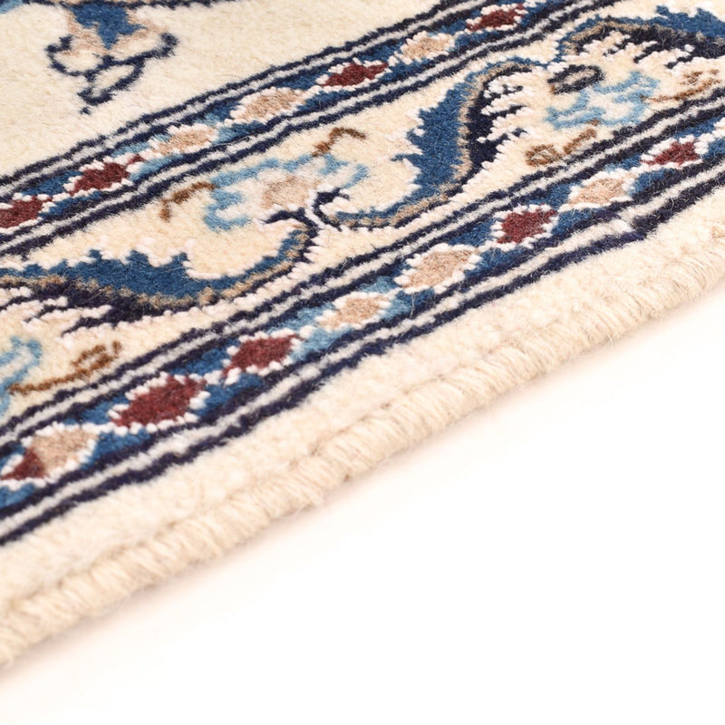 Loper Perzisch tapijt - Nain - Koninklijk - 204 x 58 cm - crème