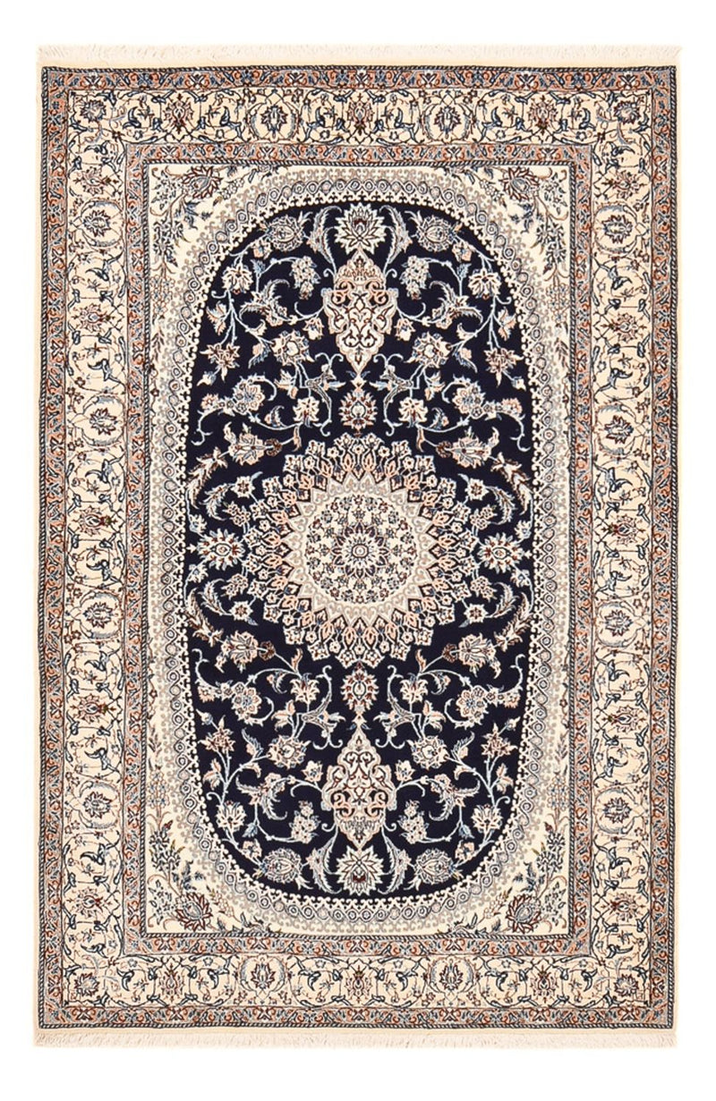 Perzisch tapijt - Nain - Premium - 198 x 131 cm - donkerblauw