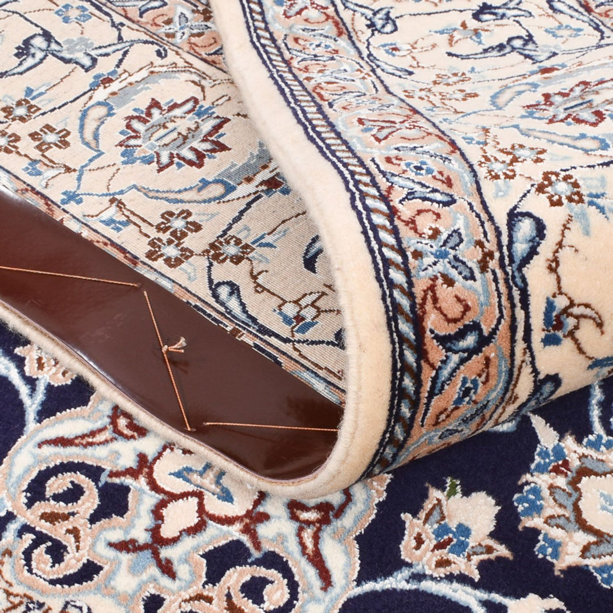 Perzisch tapijt - Nain - Premium - 198 x 131 cm - donkerblauw