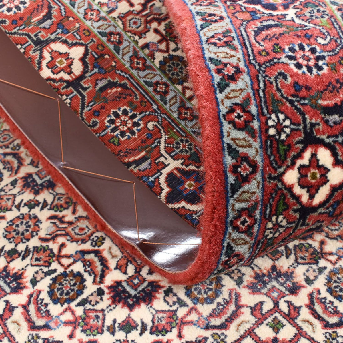 Loper Perzisch tapijt - Bijar - 390 x 82 cm - terracotta