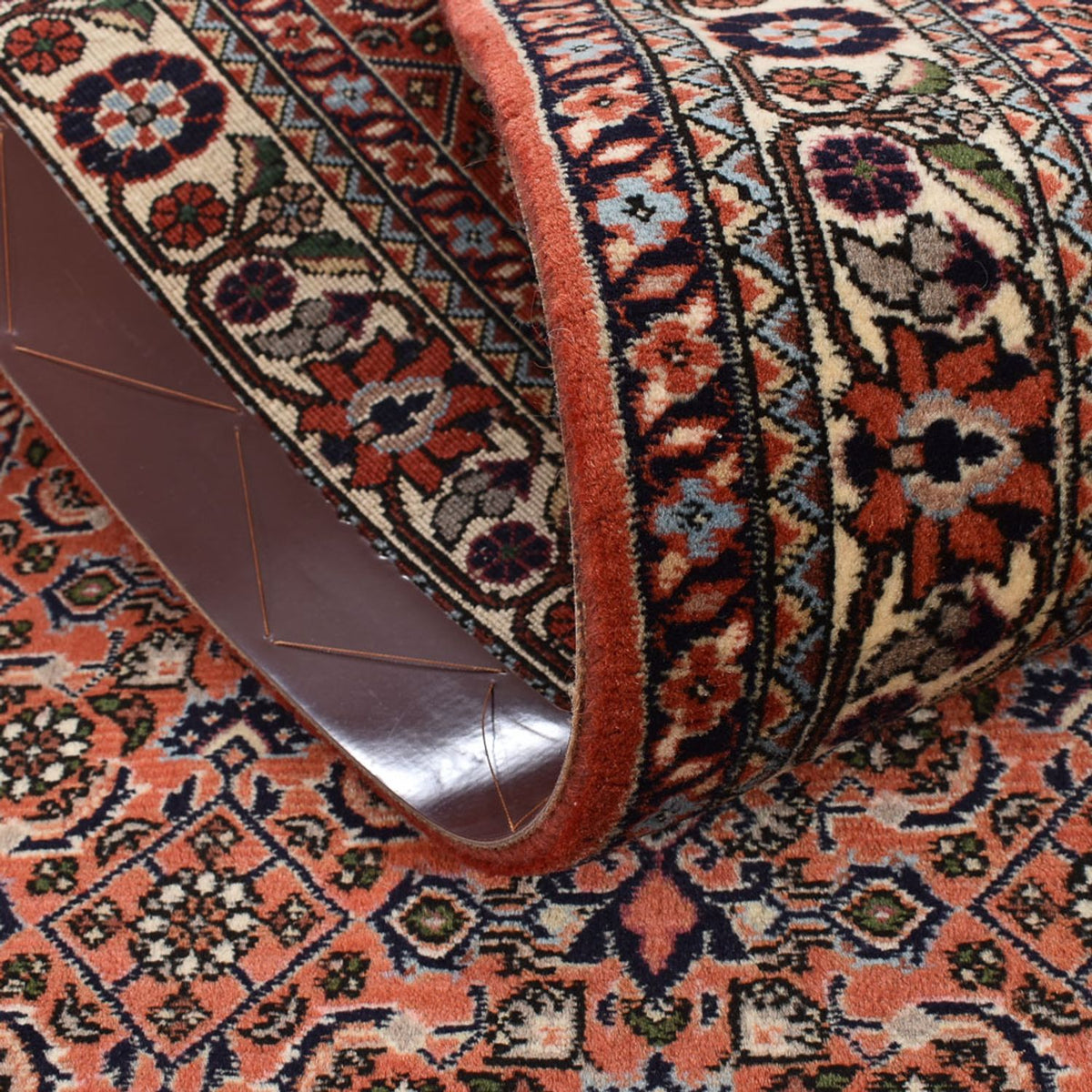 Loper Perzisch tapijt - Bijar - 380 x 69 cm - terracotta