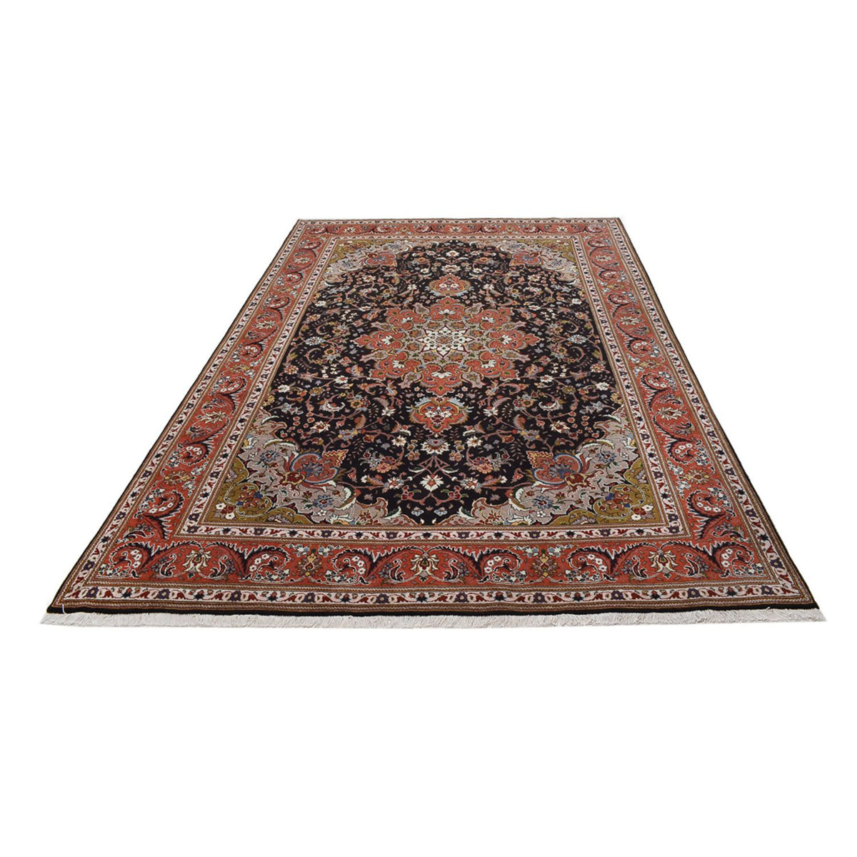 Perzisch tapijt - Tabriz - Royal - 305 x 203 cm - antraciet