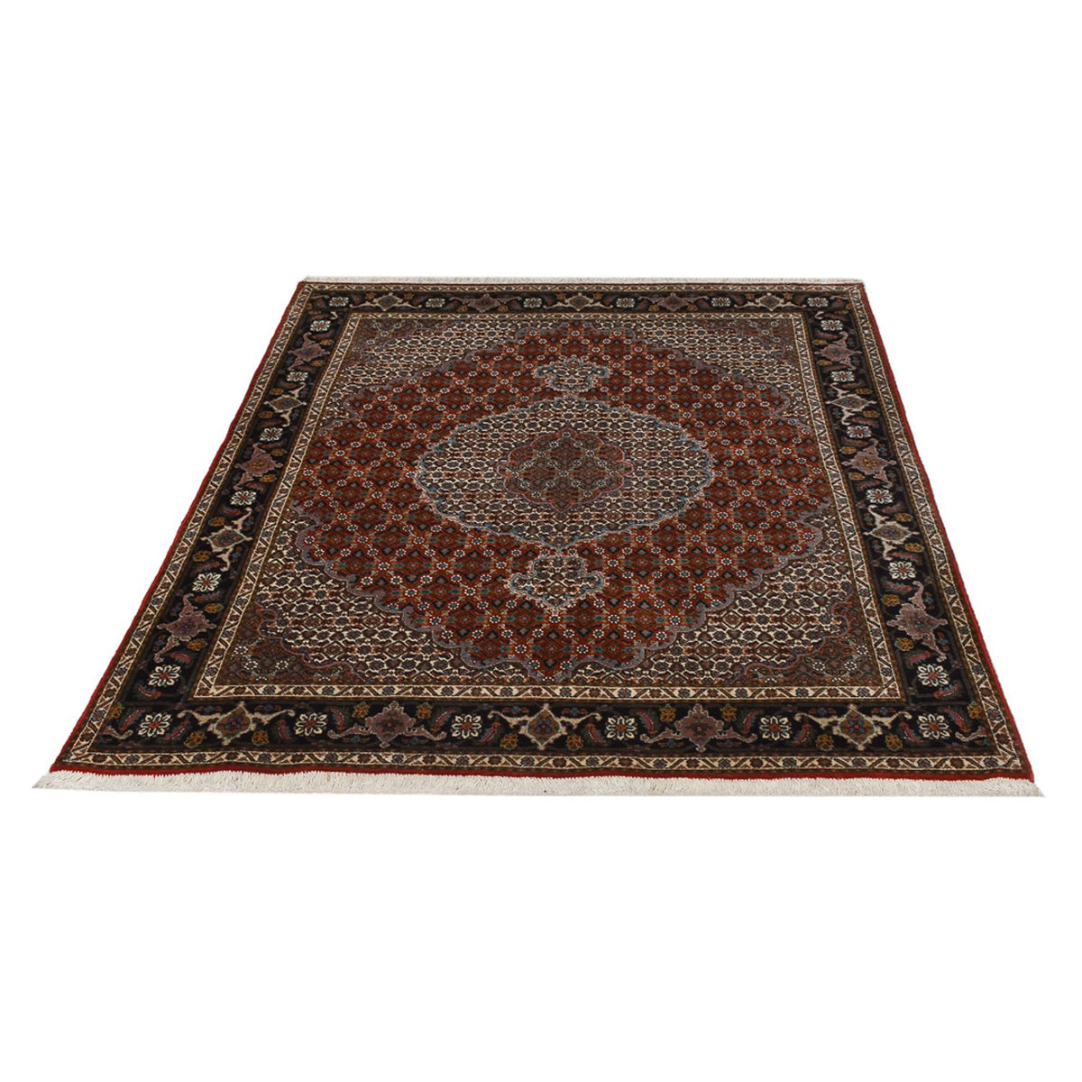Perzisch tapijt - Tabriz - Royal - 198 x 151 cm - licht rood