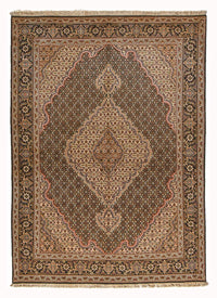 Perzisch tapijt - Tabriz - Royal - 210 x 151 cm - donkerbruin