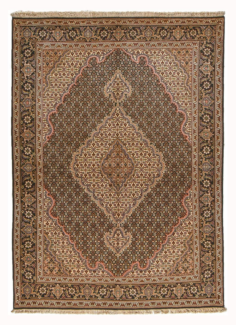 Perzisch tapijt - Tabriz - Royal - 210 x 151 cm - donkerbruin