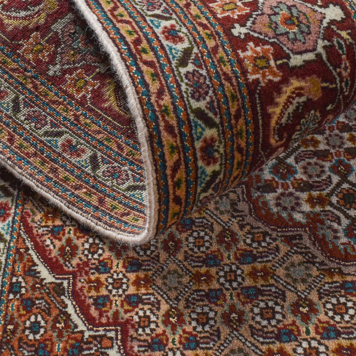 Perzisch tapijt - Tabriz - Royal - 198 x 156 cm - donkerbruin