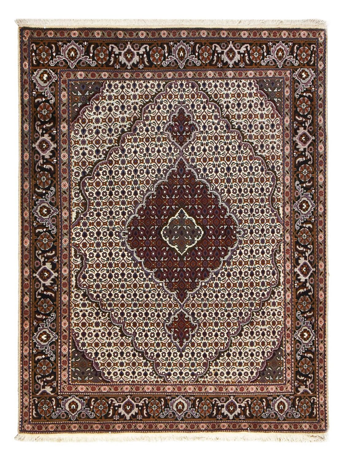 Perzisch tapijt - Tabriz - Royal - 202 x 152 cm - crème