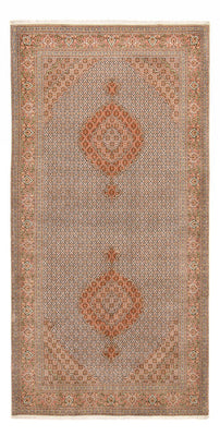 Loper Perzisch tapijt - Tabriz - Royal - 408 x 201 cm - lichtbruin