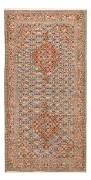 Loper Perzisch tapijt - Tabriz - Royal - 408 x 201 cm - lichtbruin