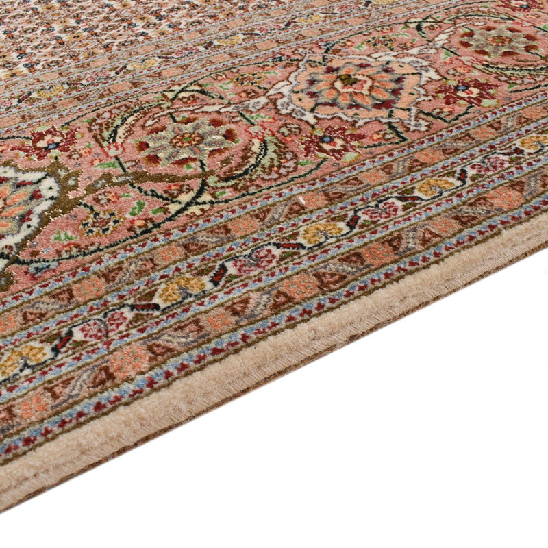 Loper Perzisch tapijt - Tabriz - Royal - 408 x 201 cm - lichtbruin