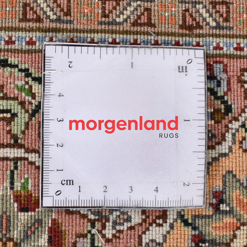 Loper Perzisch tapijt - Tabriz - Royal - 408 x 201 cm - lichtbruin