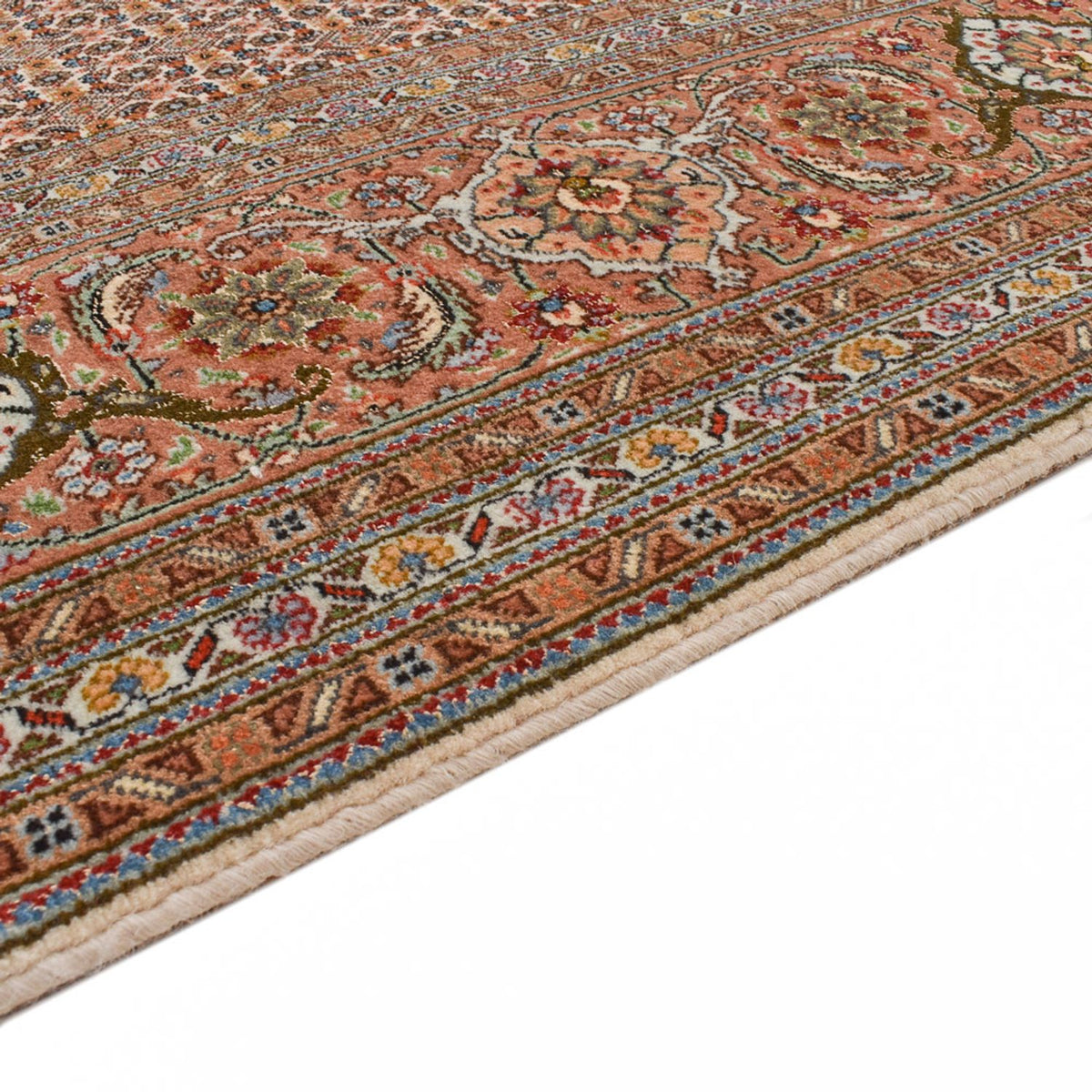 Loper Perzisch tapijt - Tabriz - Royal - 407 x 201 cm - lichtbruin