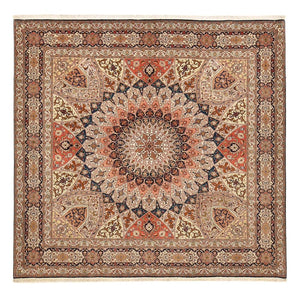 Perzisch tapijt - Tabriz - Royal vierkant  - 252 x 248 cm - donker beige