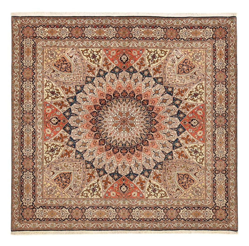 Perzisch tapijt - Tabriz - Royal vierkant  - 252 x 248 cm - donker beige