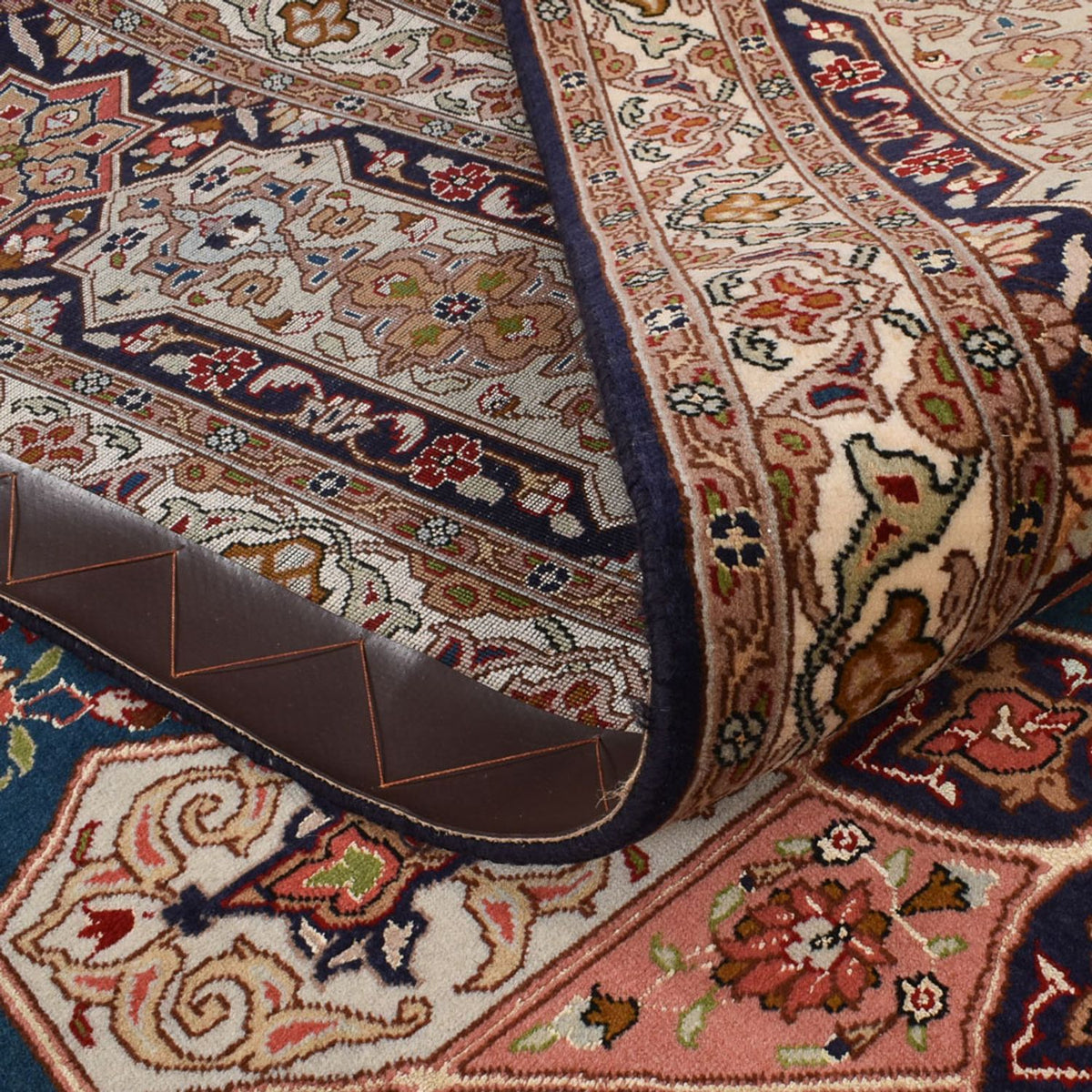 Perzisch tapijt - Tabriz - Royal vierkant  - 252 x 248 cm - donker beige