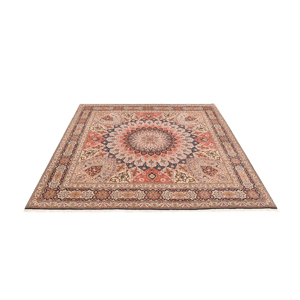 Perzisch tapijt - Tabriz - Royal vierkant  - 252 x 248 cm - donker beige