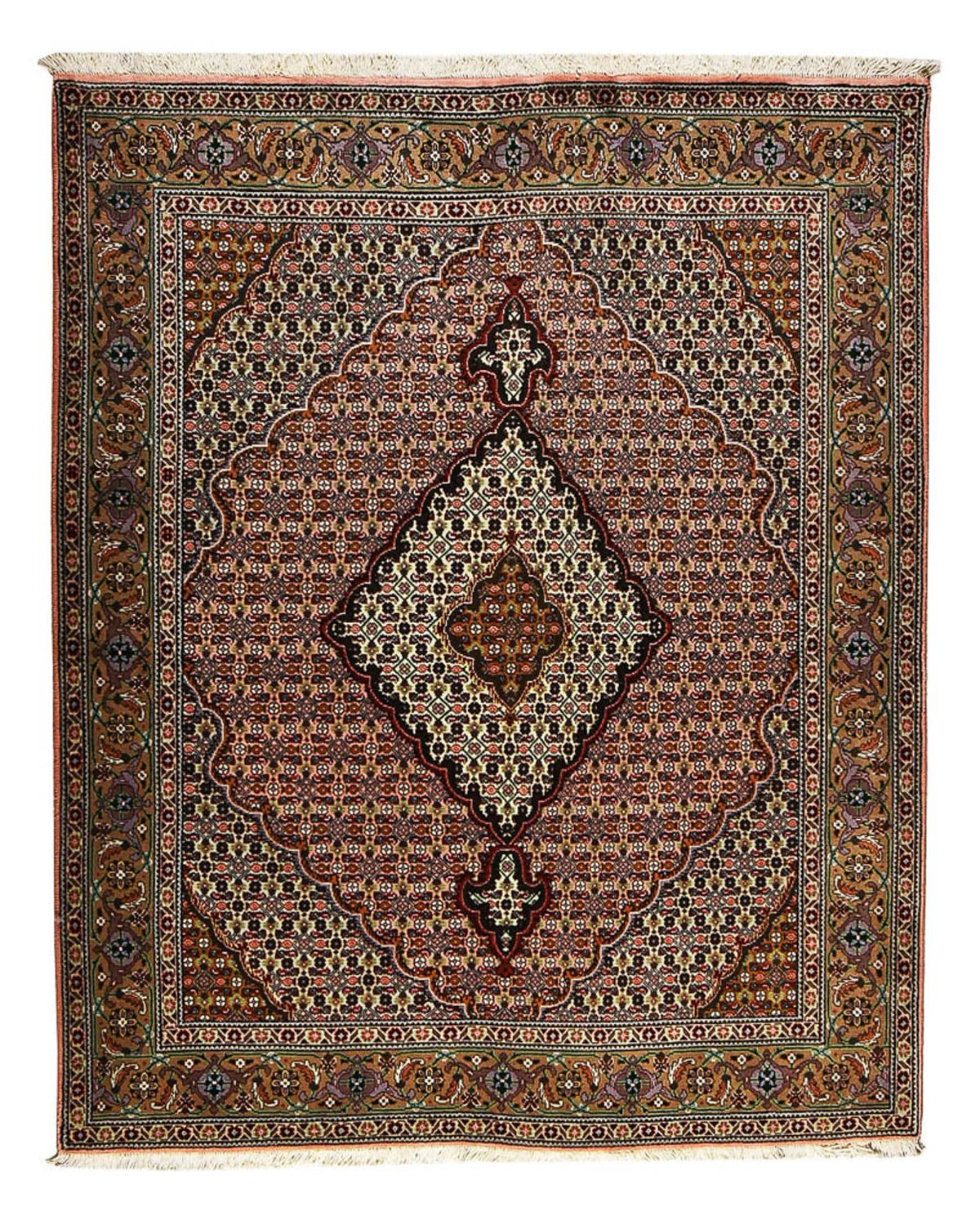 Perzisch tapijt - Tabriz - Royal - 190 x 155 cm - licht rood