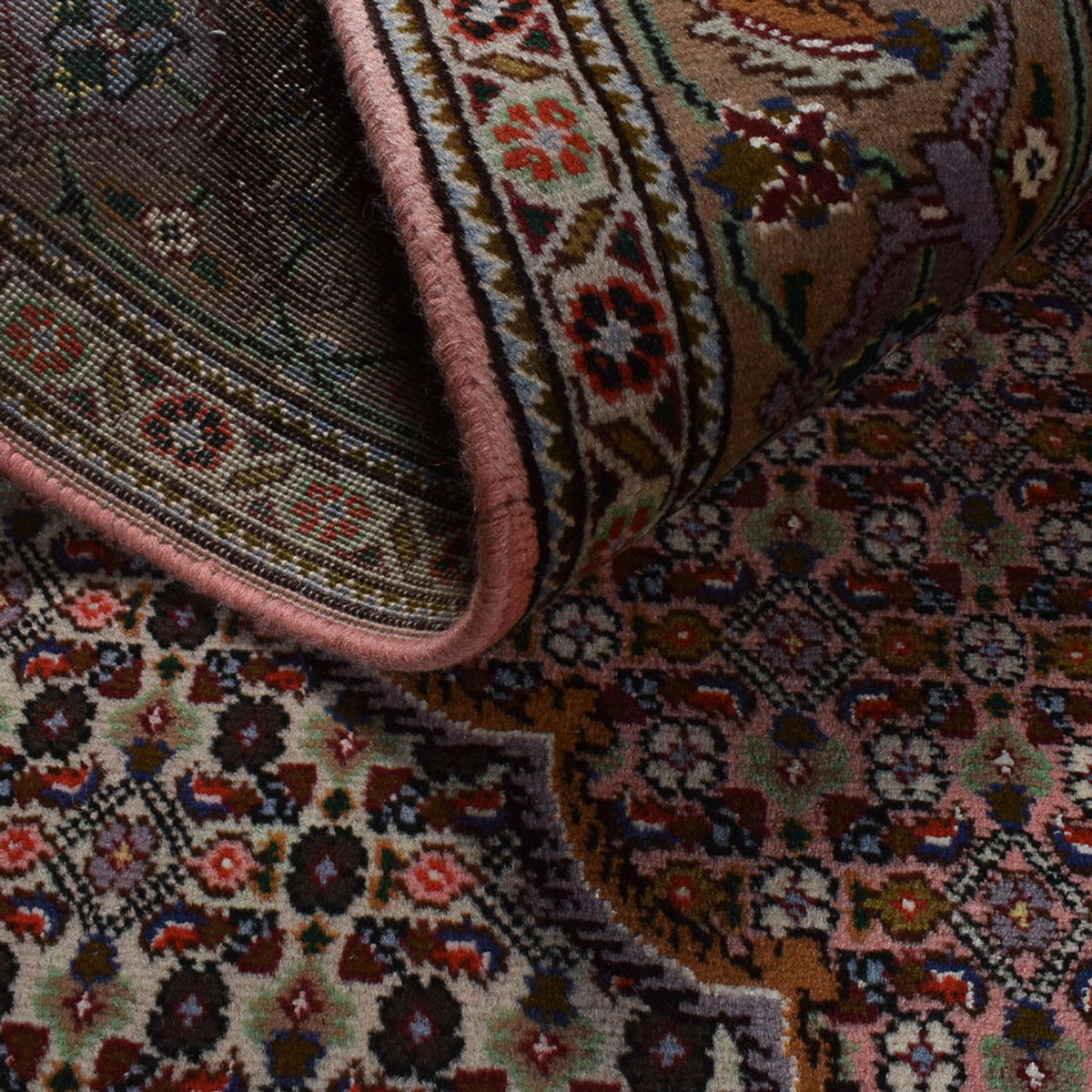 Perzisch tapijt - Tabriz - Royal - 190 x 155 cm - licht rood
