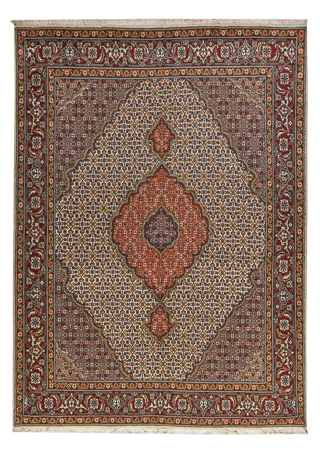 Perzisch tapijt - Tabriz - Royal - 210 x 153 cm - zand