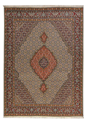 Perzisch tapijt - Tabriz - Royal - 210 x 153 cm - zand