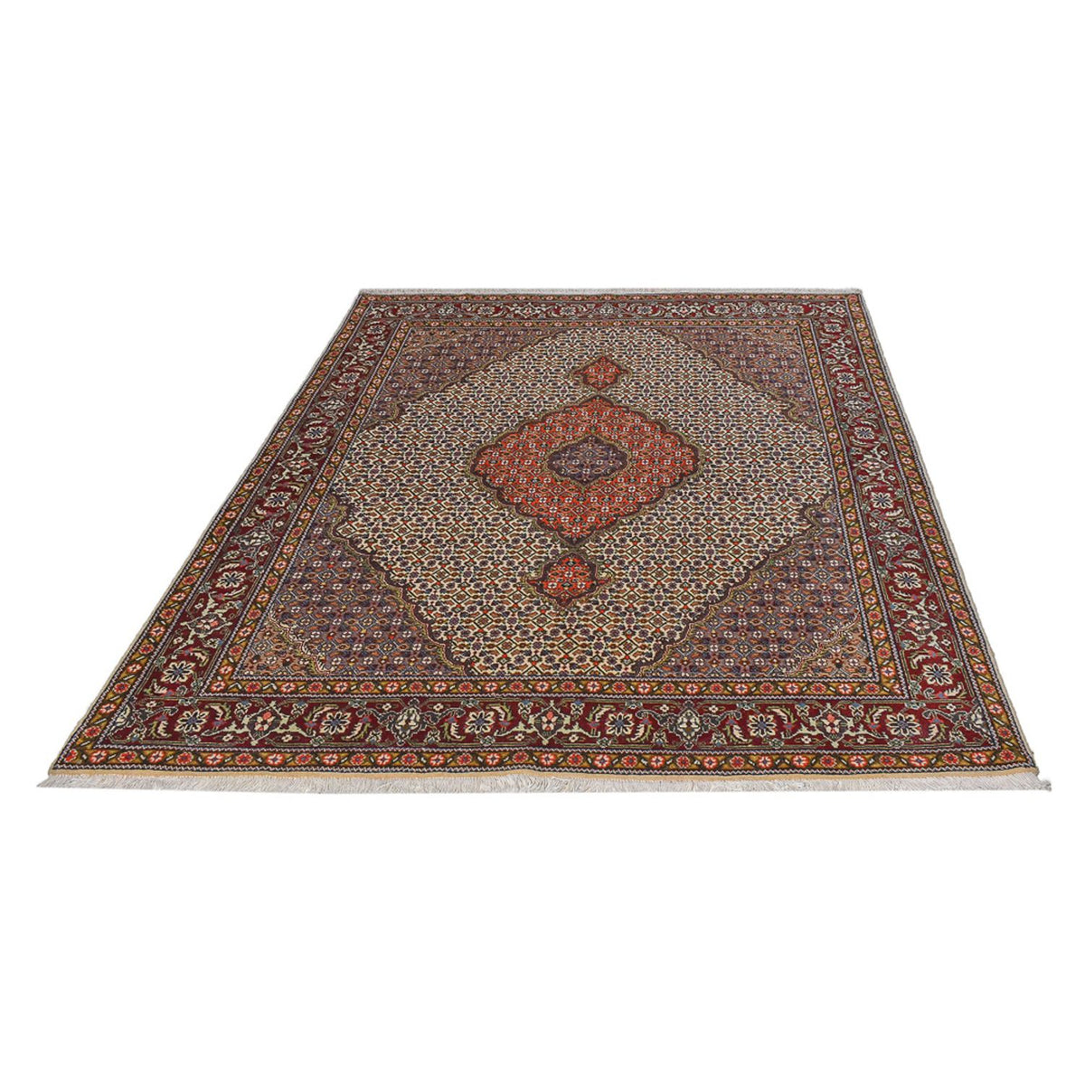 Perzisch tapijt - Tabriz - Royal - 210 x 153 cm - zand
