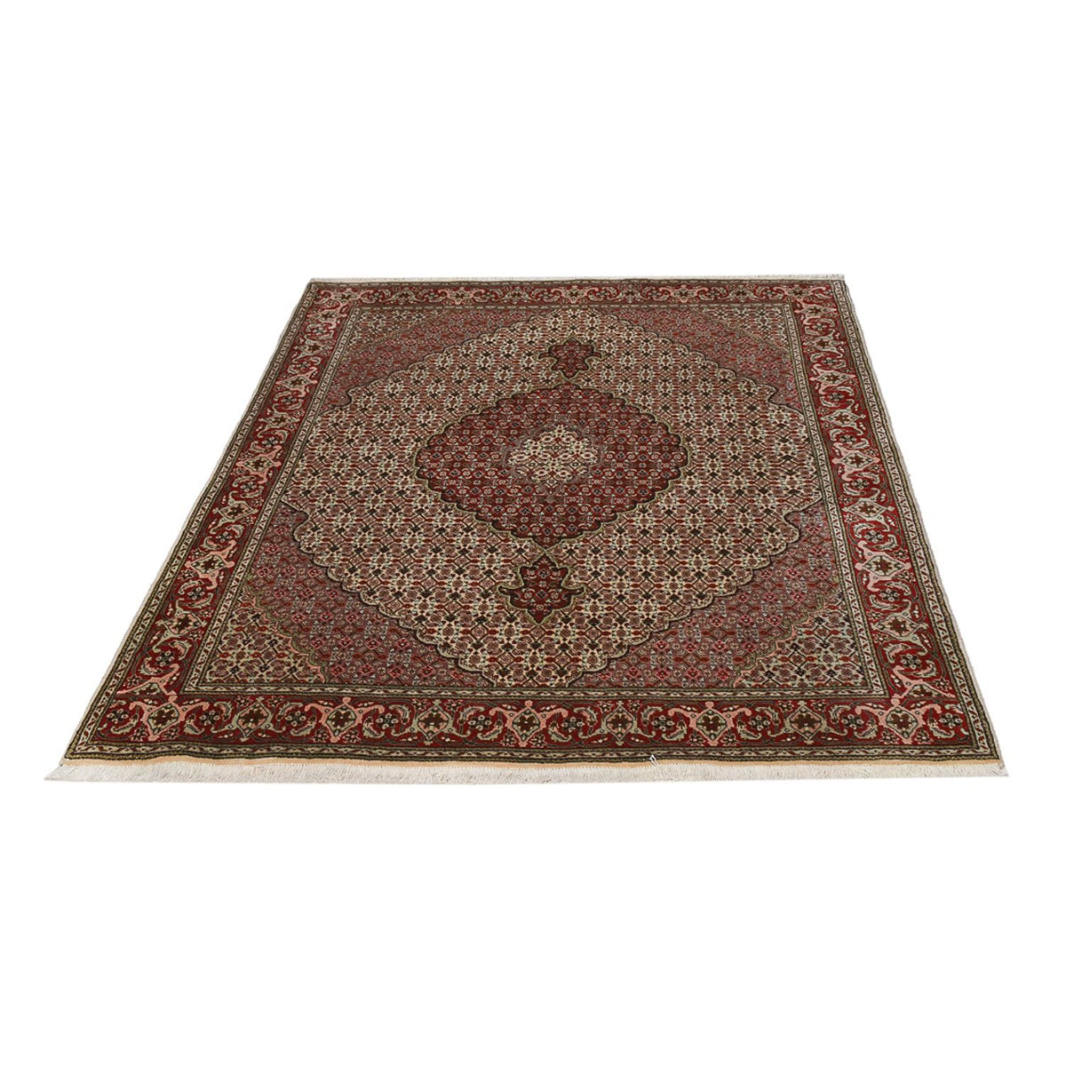 Perzisch tapijt - Tabriz - Royal - 202 x 152 cm - zand