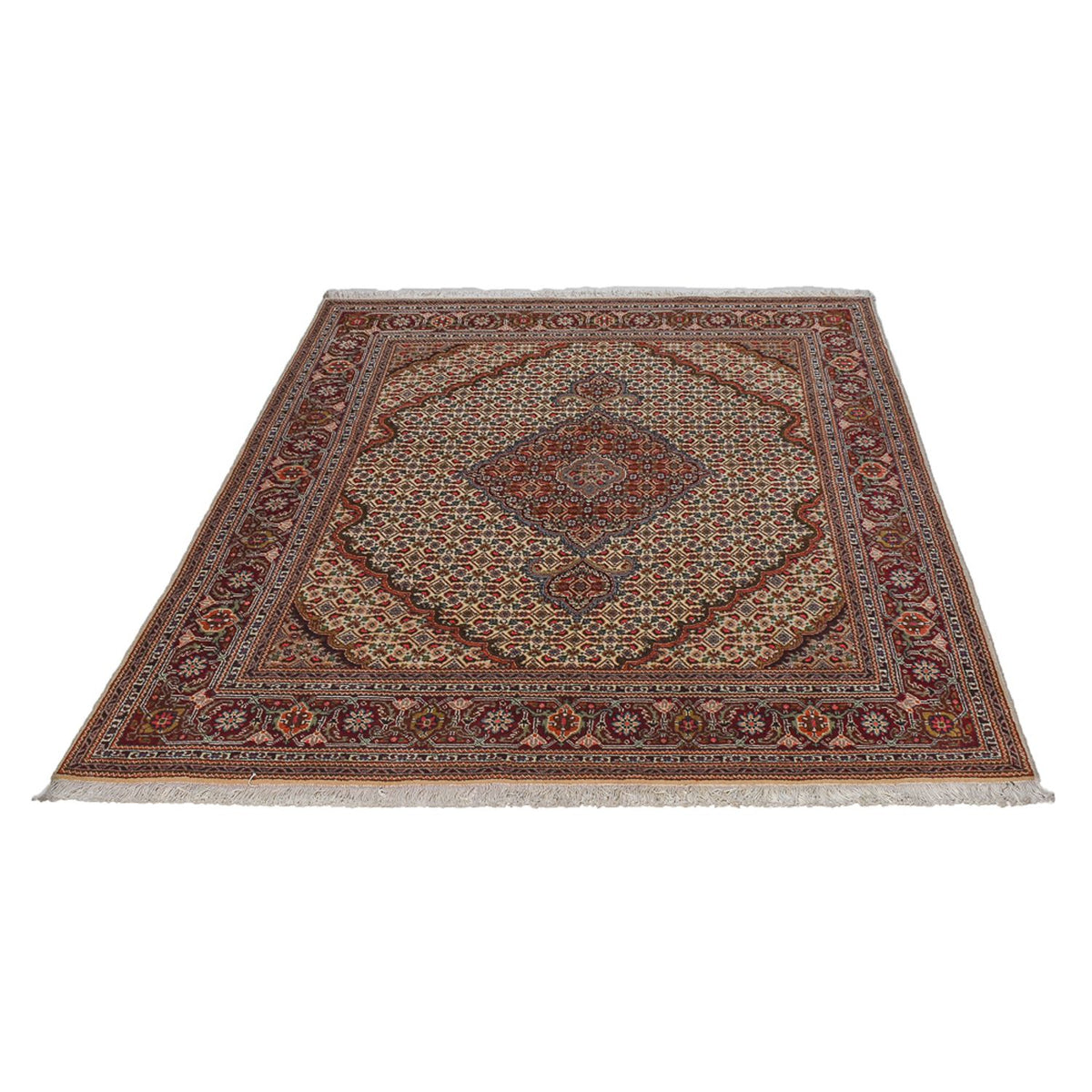 Perzisch tapijt - Tabriz - Royal - 200 x 152 cm - zand