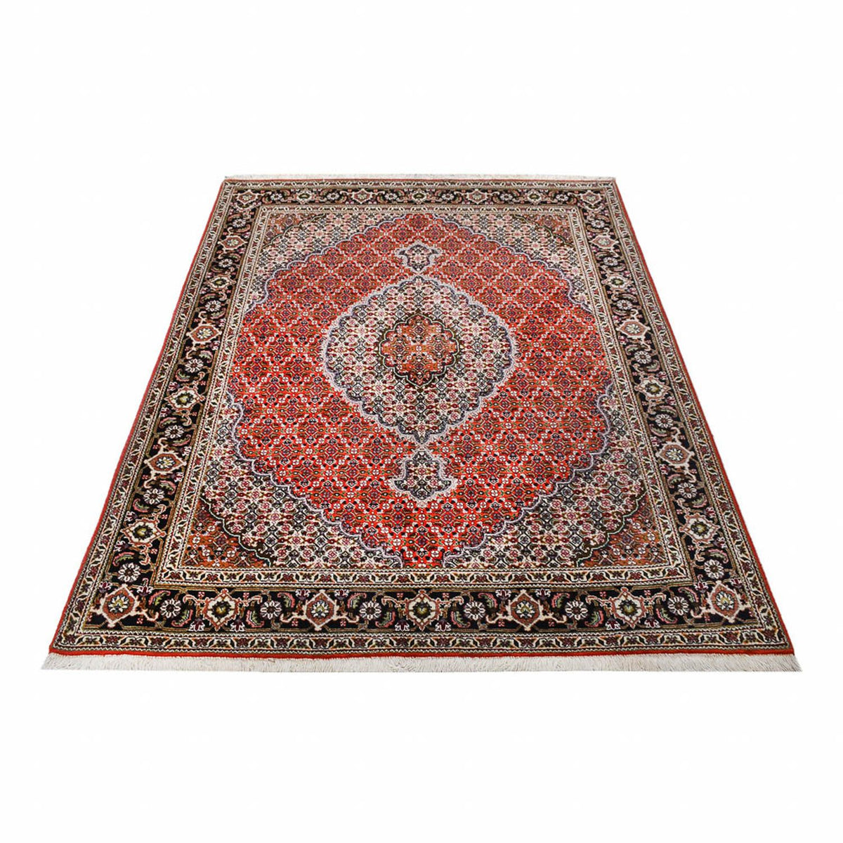 Perzisch tapijt - Tabriz - Royal - 198 x 154 cm - veelkleurig