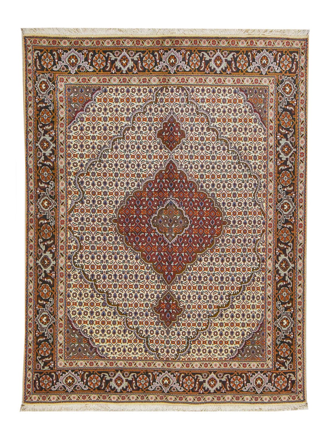 Perzisch tapijt - Tabriz - Royal - 202 x 152 cm - zand