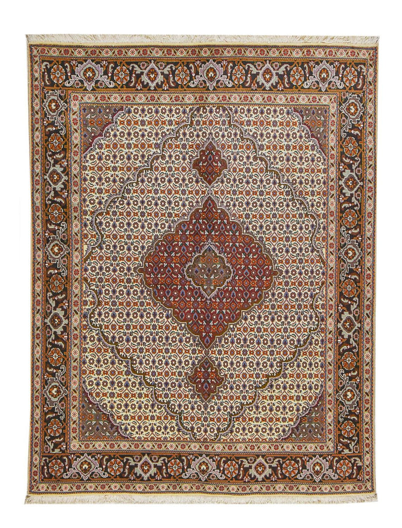 Perzisch tapijt - Tabriz - Royal - 202 x 152 cm - zand