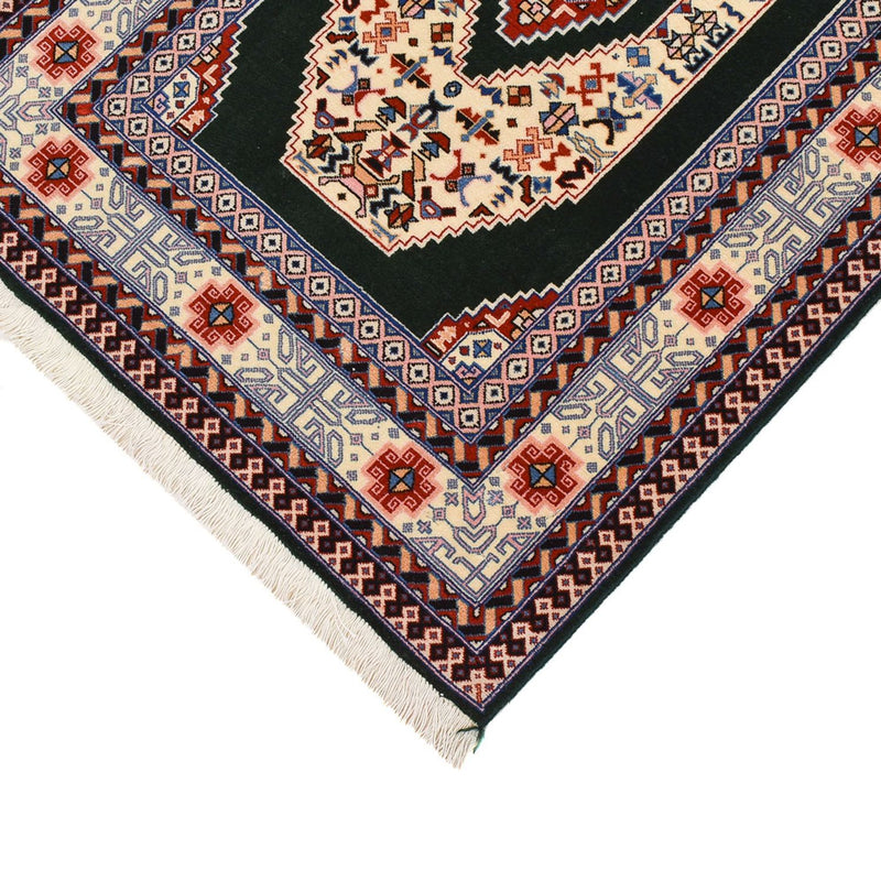 Loper Perzisch tapijt - Tabriz - Premium - 370 x 75 cm - donkerblauw