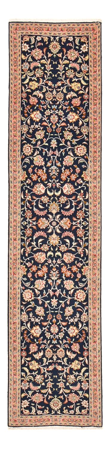 Loper Perzisch tapijt - Tabriz - Premium - 300 x 68 cm - donkerblauw