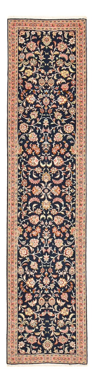Loper Perzisch tapijt - Tabriz - Premium - 300 x 68 cm - donkerblauw