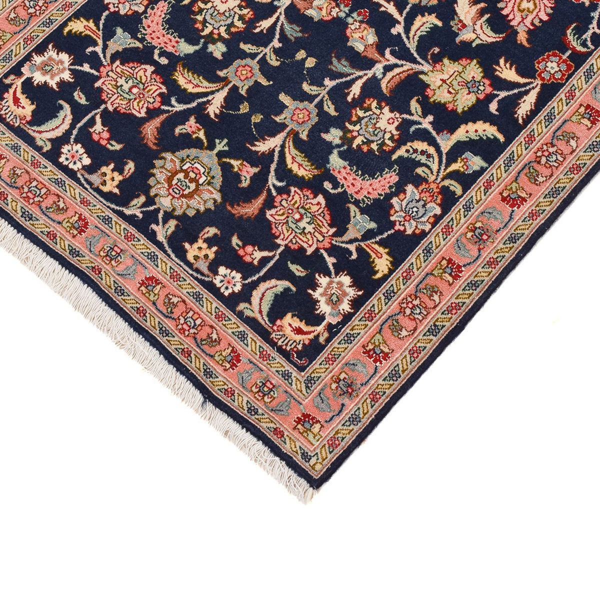 Loper Perzisch tapijt - Tabriz - Premium - 300 x 68 cm - donkerblauw