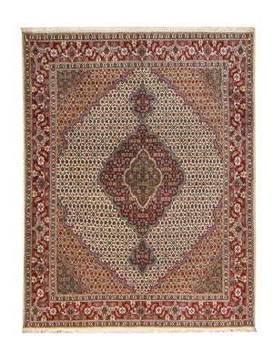Perzisch tapijt - Tabriz - Royal - 198 x 154 cm - zand
